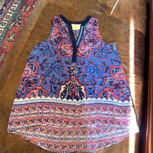 Anthopologie silk tunic